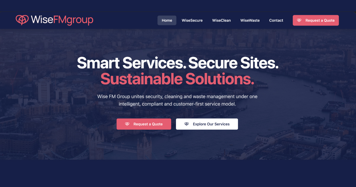 Wise FM Group | Security, Cleaning & Waste Management Services UK